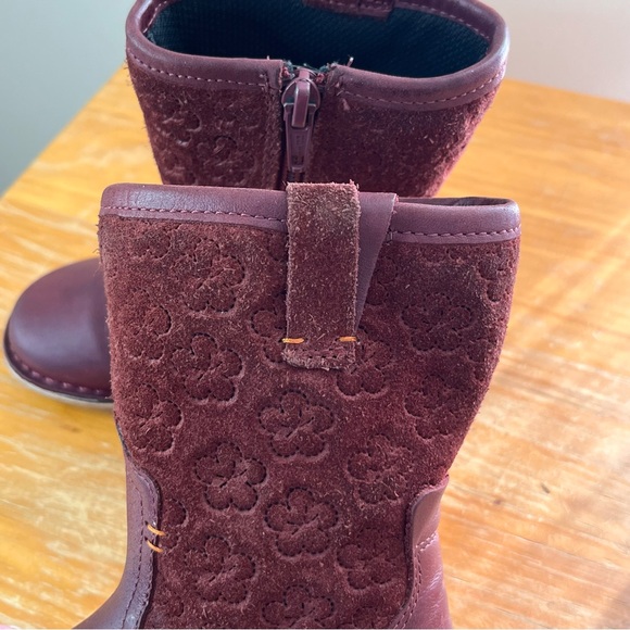 Clarks Comet Pop Leather Toddler Boots - Picture 9 of 12